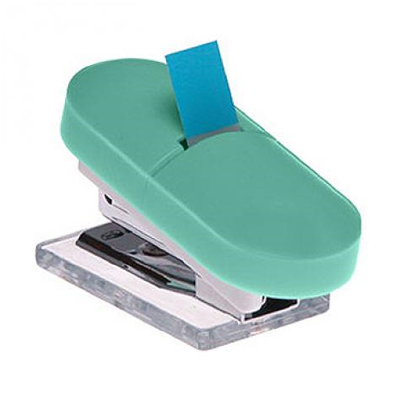 Tablet Shape Mini Plastic Stapler 