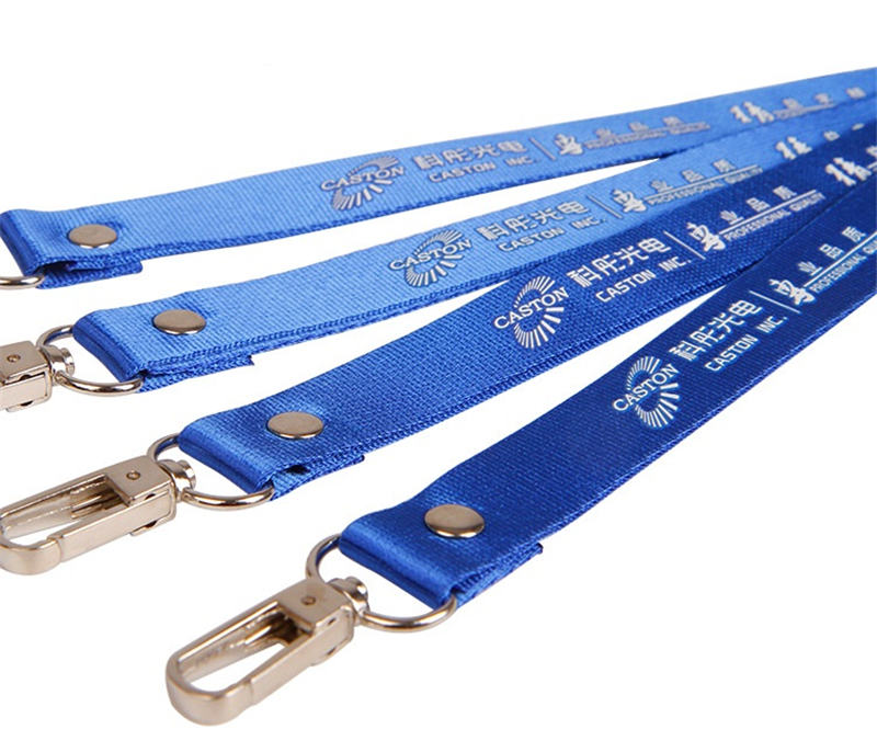 Stereo Offset Printing Nylon Satin Lanyard