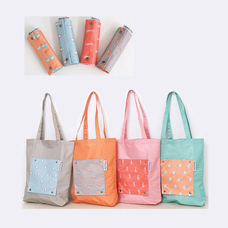 Portable Folded Polyester Shopping Bag   