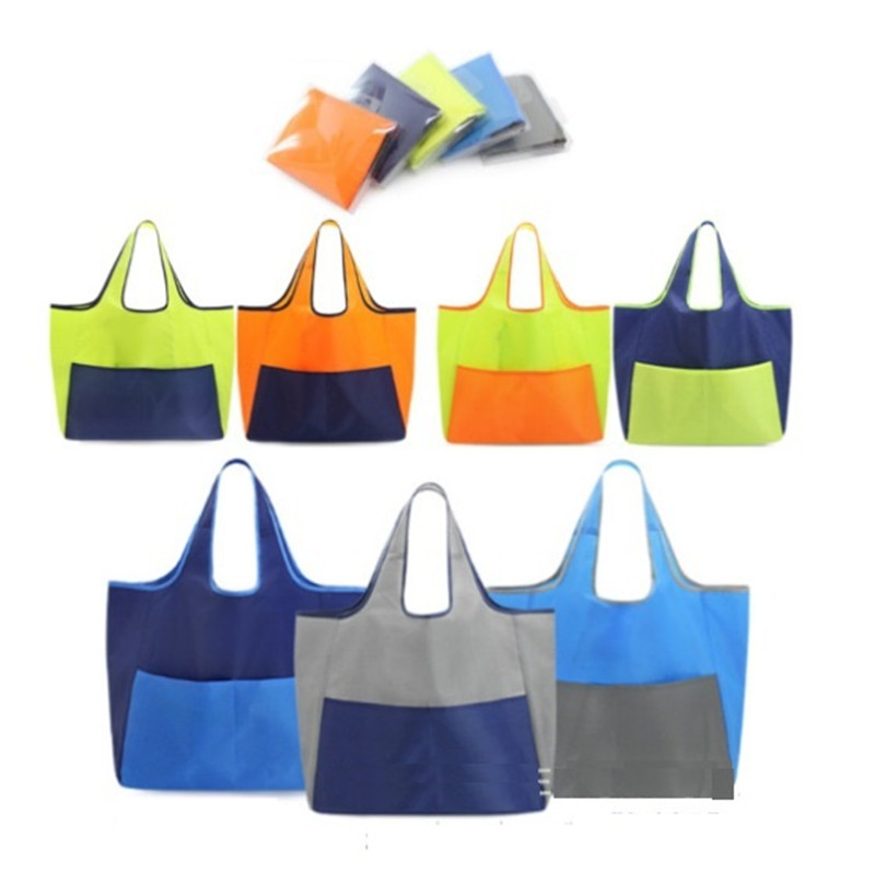 Portable Folded Polyester Shopping Bag 