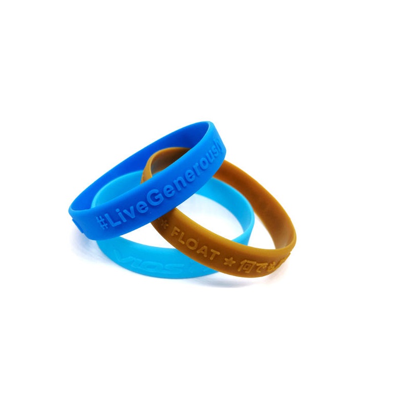  Embossed logo silicon wristband                                                                                                                                                             