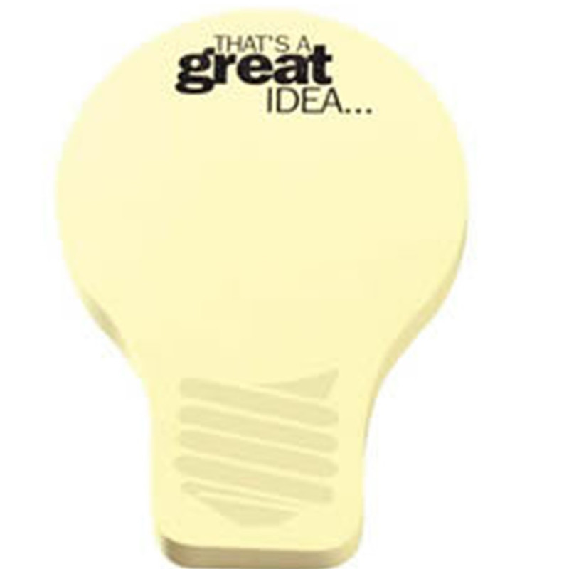 Light Bulb Die cut Post it Note Pads