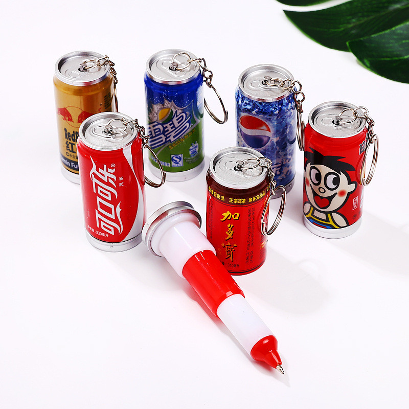 Cartoon plastic can shape Telescopic ballpoint pen