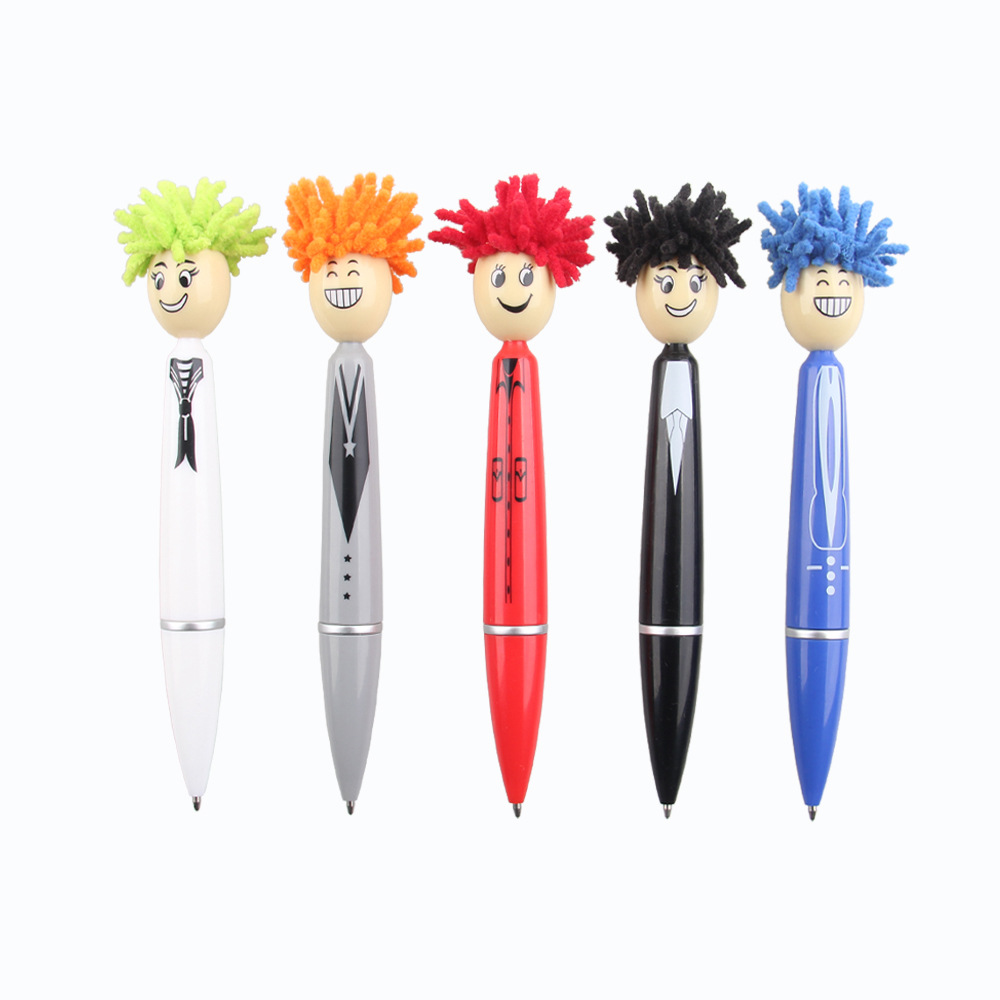  cartoon doll press head Plastic ballpen ballpoint pen