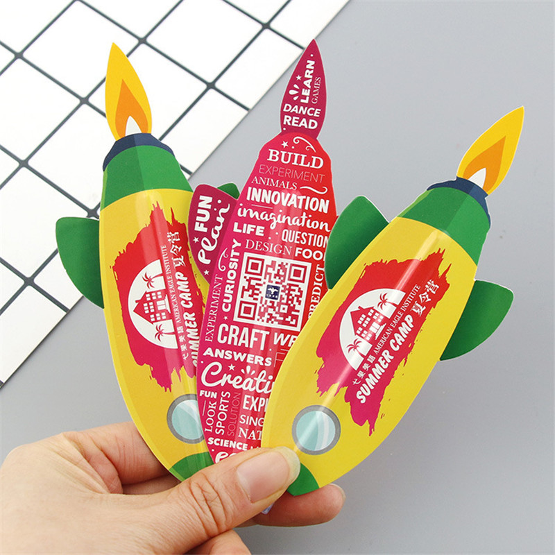 Rocket leaf Bookmarker Pen Paper Ball Pen              